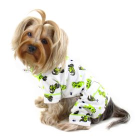 Playful Dinosaur Flannel Pajamas - S