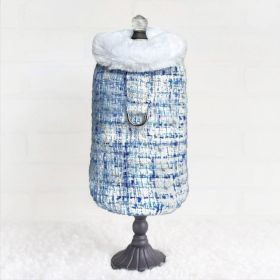 Annabella Dog Coat (Color Options: Sky, Size: S)
