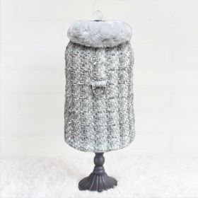 Annabella Dog Coat (Color Options: Platinum, Size: S)