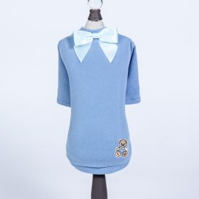 Baby Bear Dog Tee (Color Options: Baby Blue, Size: L)