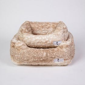 Cashmere Dog Bed (Color Options: Gold Fawn, Size: SM)