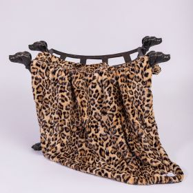 Cashmere Dog Blankets (Color Options: Leopard, Size: S)