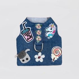 Cool Pup Dog  Harness (Color Options: Pink Flowers, Size: XS)