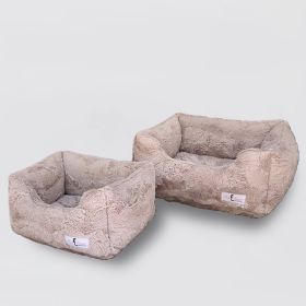 Cuddle Dog Bed (Color Options: Latte, Size: SM)