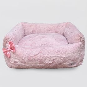 Dolce Vita Dog Bed (Color Options: Rosewater, Bow Option: Bow)