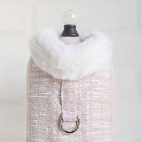 Gia Dog Coat (Color Options: Ice Pink, Size: S)