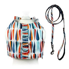 Chic Raindrop Harness Vest with Matching Leash (Size: XS)