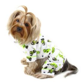 Playful Dinosaur Flannel Pajamas (Size: XS)