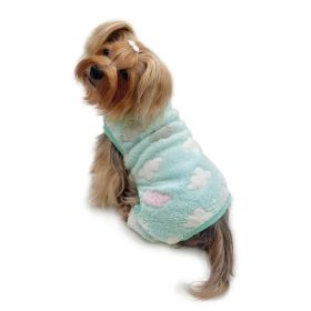 Ultra Plush Fluffy Clouds Front Sleeveless Pajamas (Size: XS)