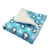 Penguins & Snowflakes Flannel/Ultra-Plush Blanket