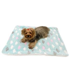 Ultra Plush Fluffy Clouds Blanket (Size: S)