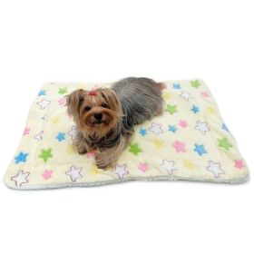 Ultra Plush Colorful Stars Blanket (Size: S)