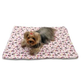 Girly Monkey Flannel/Plush Blanket (Size: S)