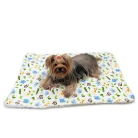 Zoo Animals Flannel/Plush Blanket (Size: S)