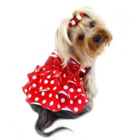 Sparkling Bow Ruffle Layered Dress (Size: XS)