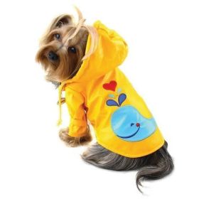 Splashing Whale Raincoat with Cotton Lining (Size: XS)
