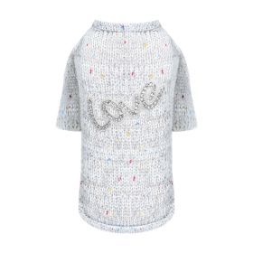 Love Dog Sweater (Color Options: Grey, Size: M)
