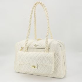 Porsha Dog Carrier (Color Options: Cream)