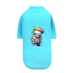 Punk Brats Dog Tee (Color Options: Teal, Size: M)