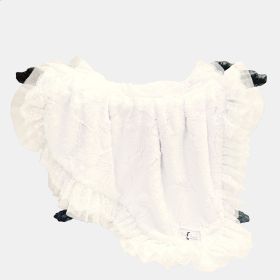 Romantic Dog Blankets (Color Options: Ivory, Size: S)