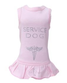 Service Dog Dress (Color Options: Pink, Size: XXS)