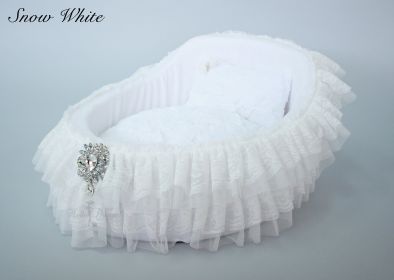 Crib Dog Bed (Color Options: Snow White)