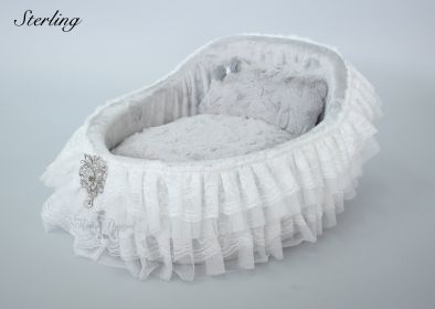 Crib Dog Bed (Color Options: Sterling)