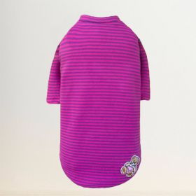 Striped Baby Bear Dog Tee (Color Options: Striped Pink, Size: S)