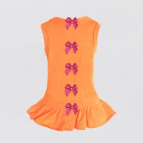 Summer Dreams Dog Dress (Color Options: Orange, Size: XXS)