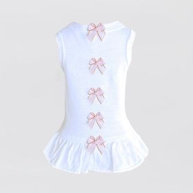 Summer Dreams Dog Dress (Color Options: White, Size: XS)