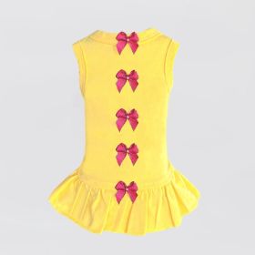 Summer Dreams Dog Dress (Color Options: Yellow, Size: XXS)
