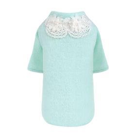 Sweet Magnolia Dog Sweater (Color Options: Mint, Size: L)