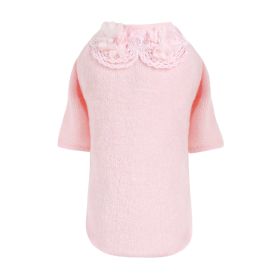 Sweet Magnolia Dog Sweater (Color Options: Pink, Size: M)