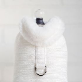 Zha Zha Dog Coat (Color Options: Ivory, Size: S)