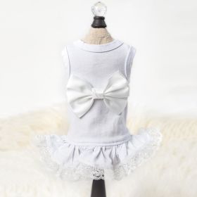 Ballerina Dog Dress (Color Options: White, Size: XXS)