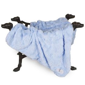 Bella Dog Blanket (Color Options: Baby Blue, Size: S)