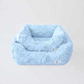 Bella Dog Bed Collection (Color Options: Baby Blue, Size: S)