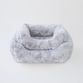 Bella Dog Bed Collection (Color Options: Silver, Size: S)