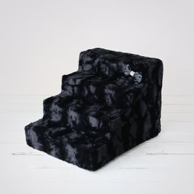 Luxury Pet Stairs (Color Options: Black Diamond, Select: 4-Step)