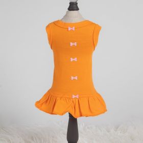 Candy Dog Dress (Color Options: Orange, Size: XXS)