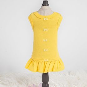 Candy Dog Dress (Color Options: Yellow, Size: XXS)