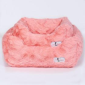 Cuddle Dog Bed (Color Options: Peach, Size: SM)