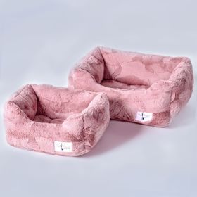 Cuddle Dog Bed (Color Options: Mauve, Size: SM)