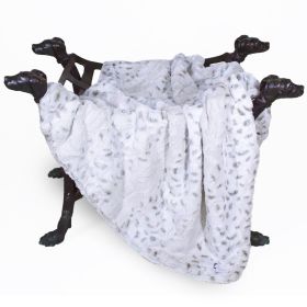 Deluxe Dog Blankets (Color Options: Pearl Leopard, Size: S)