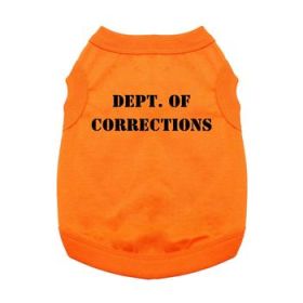 Dept. Of Corrections Dog Shirt (Size: M)