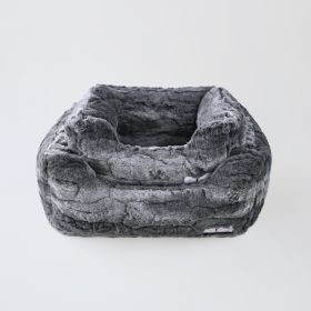 Deluxe Dog Bed (Color Options: Granite, Size: S)