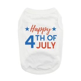 Happy 4th of July Dog Shirt (Size: M)