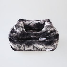 Deluxe Dog Bed (Color Options: Chinchilla, Size: S)