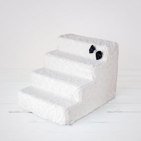 Luxury Pet Stairs (Color Options: Classic Ivory, Select: 4-Step)