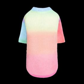 Rainbow Dog Sweater (Size: M)